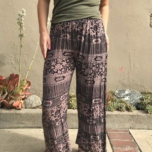 Tribal Print Flare Beach Pants